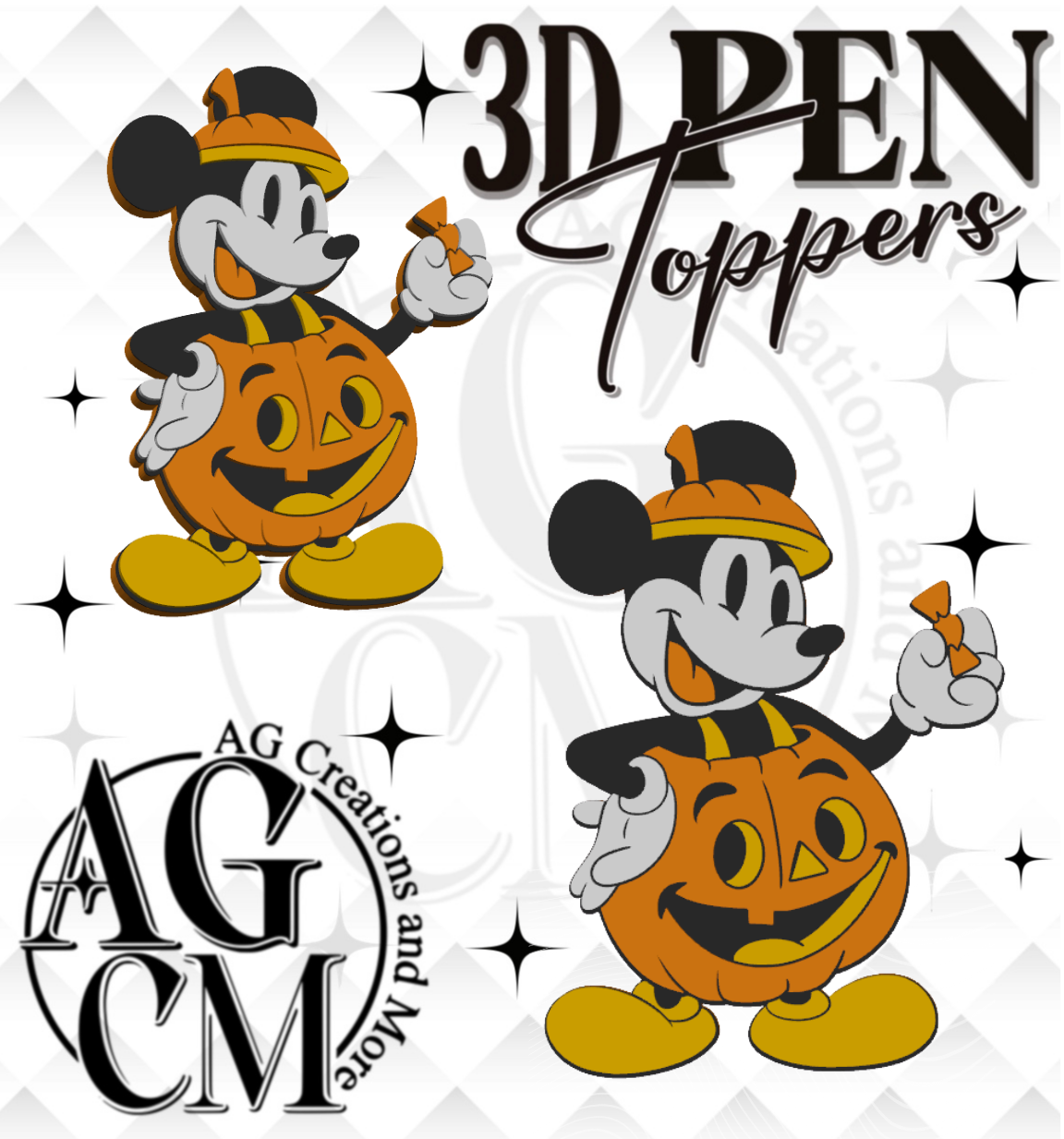 Vintage MM 3D Pen Toppers (wholesale)