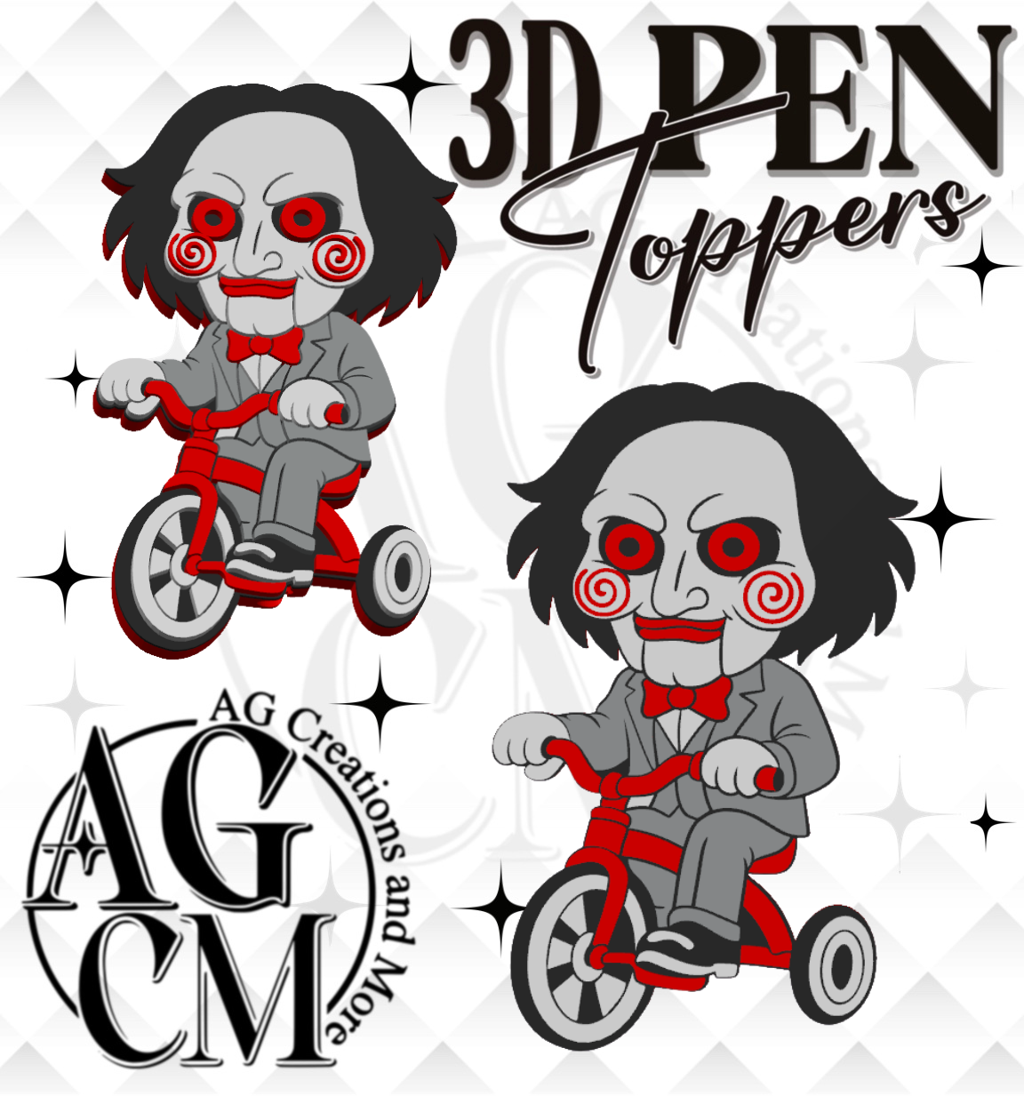 Jigsaw Puzzle 3D Pen Toppers (wholesale)