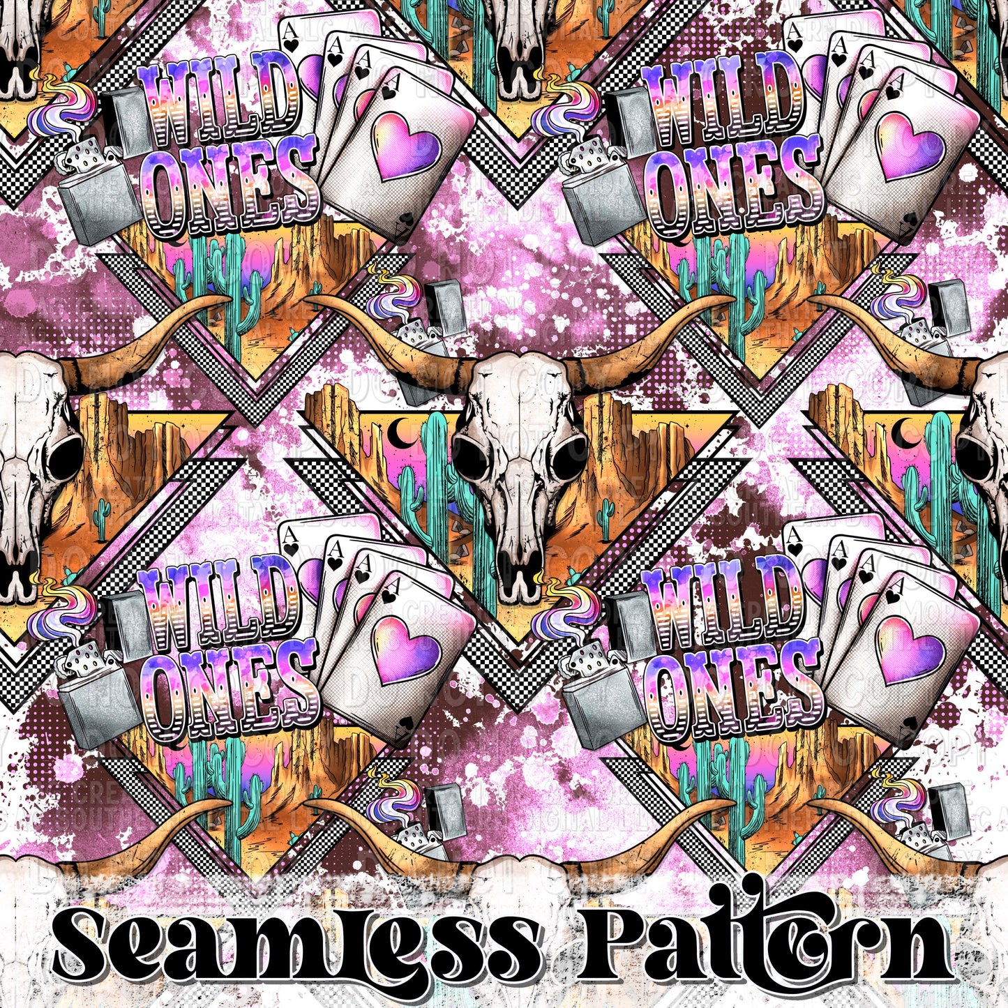 Wild Ones Seamless Pattern