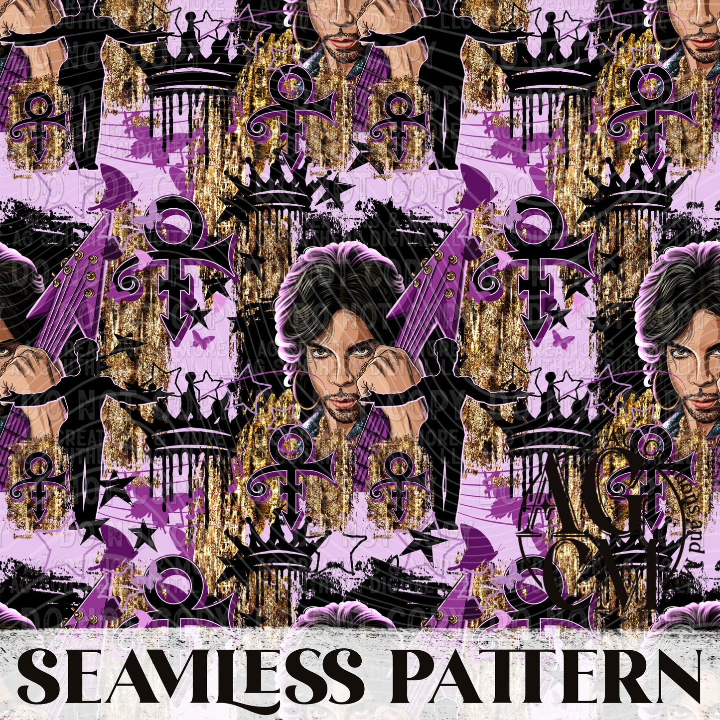 Dearly Beloved Seamless Pattern PNG
