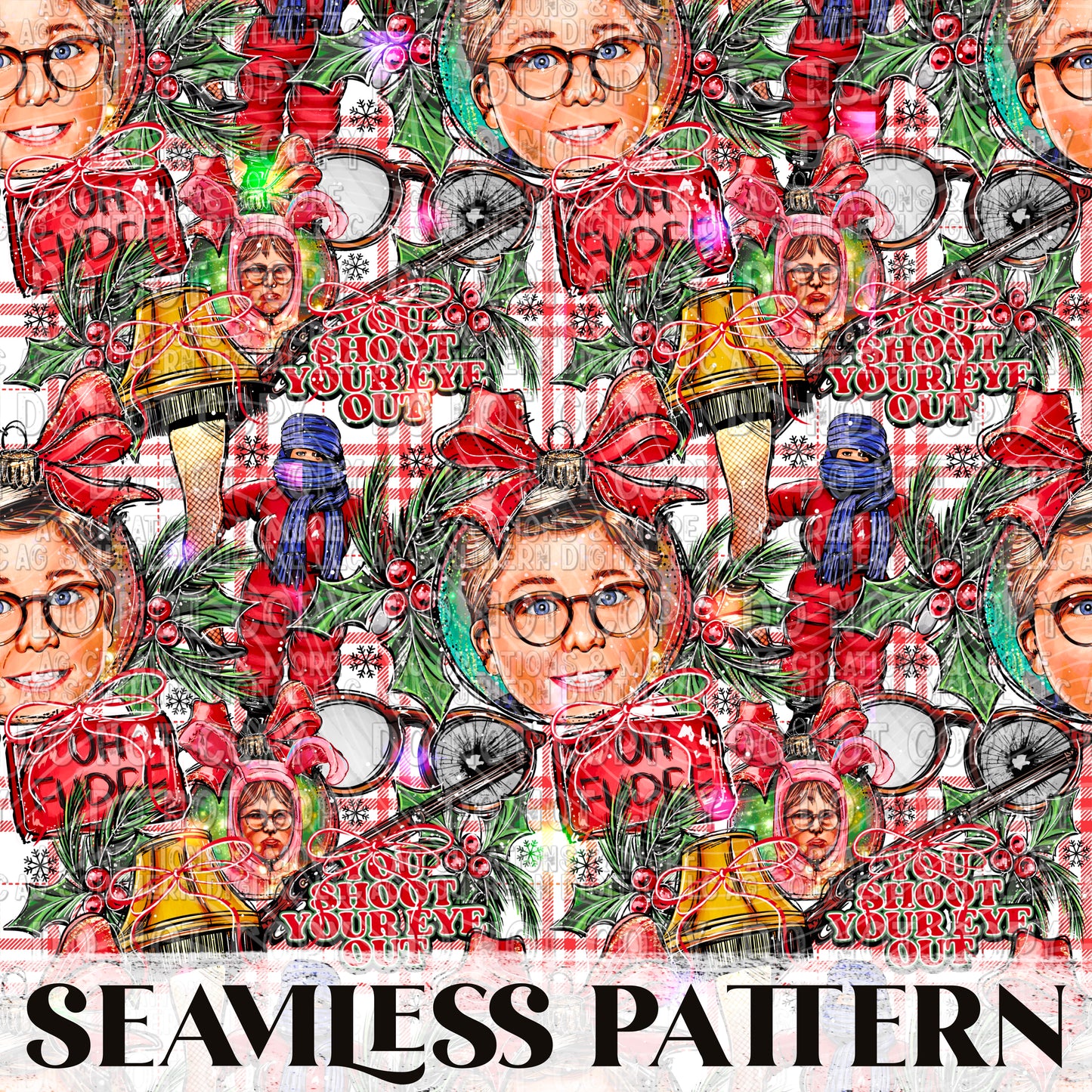 Oh Fudge Seamless Pattern PNG
