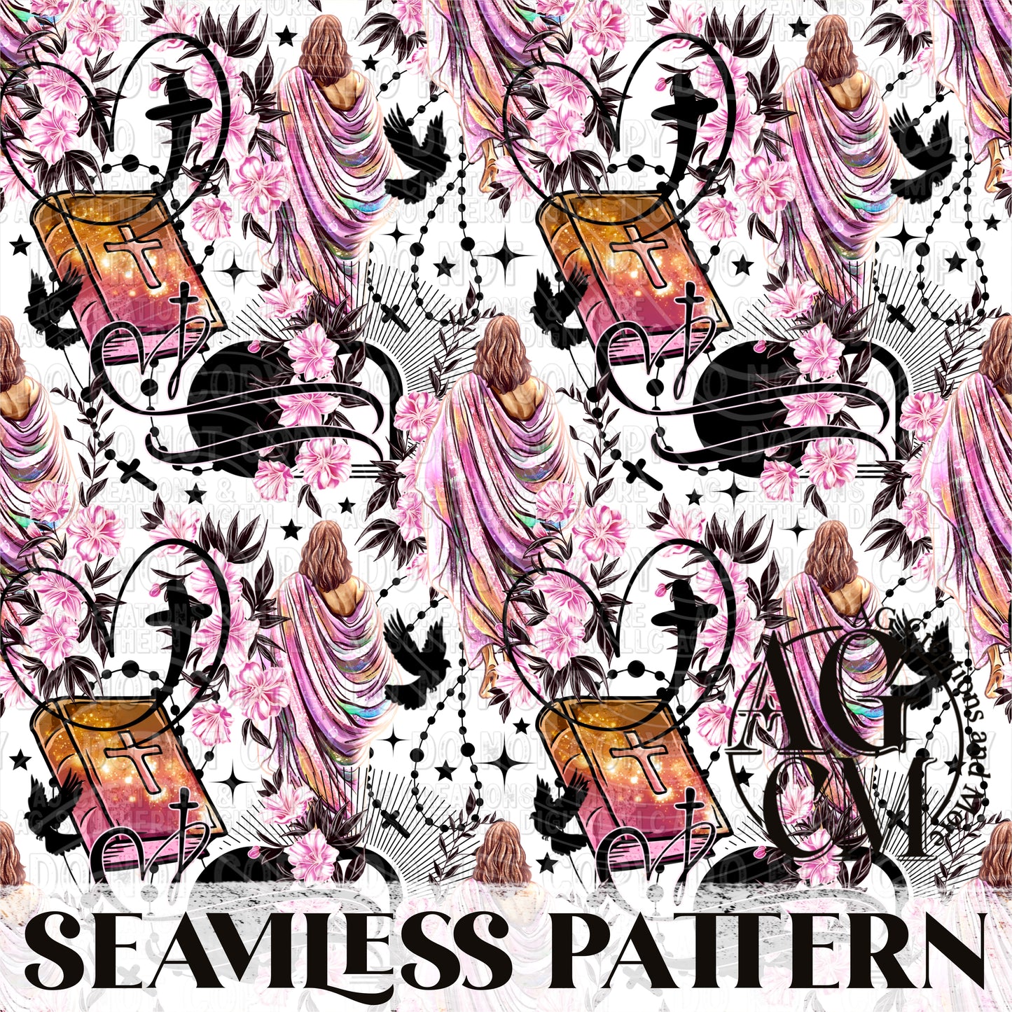 Risen Seamless Pattern PNG