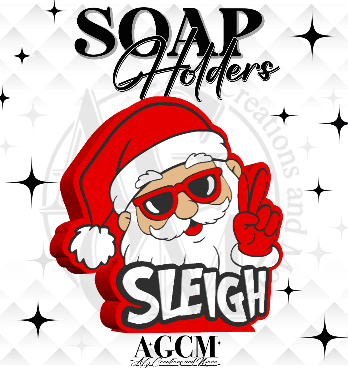 Santa Sleigh 3D Soap Holders (wholesale)
