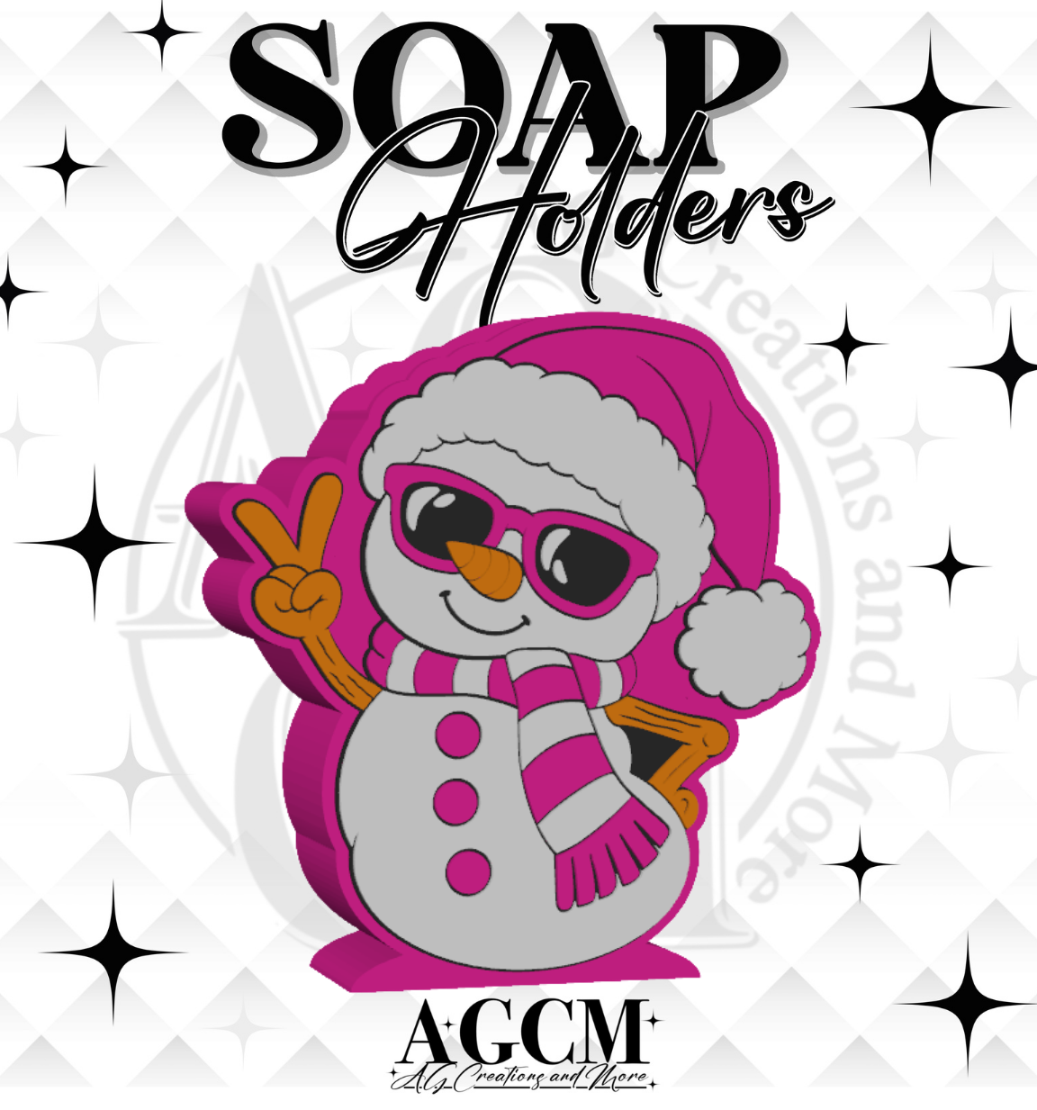 Snowman 3D Soap Holders STL / 3MF Files