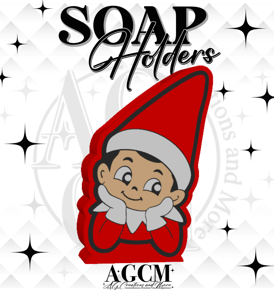 Elf Boy 3D Soap Holders STL / 3MF Files