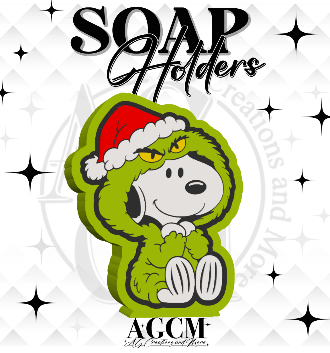 G- Christmas Pup 3D Soap Holders STL / 3MF Files