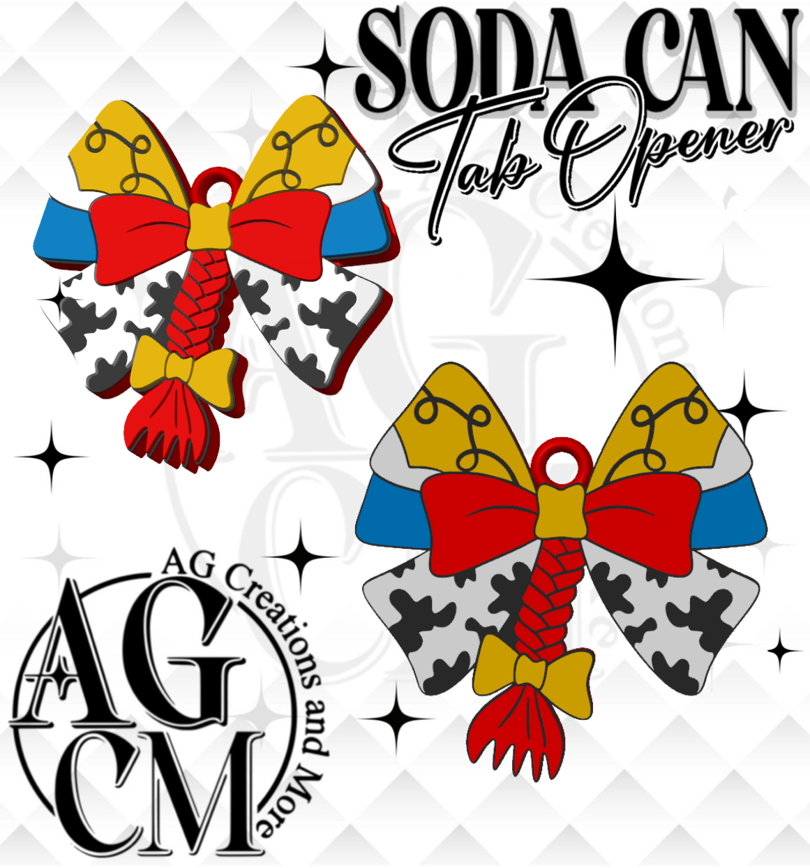 Cowgirl Bow Tab Opener STL 3MF File