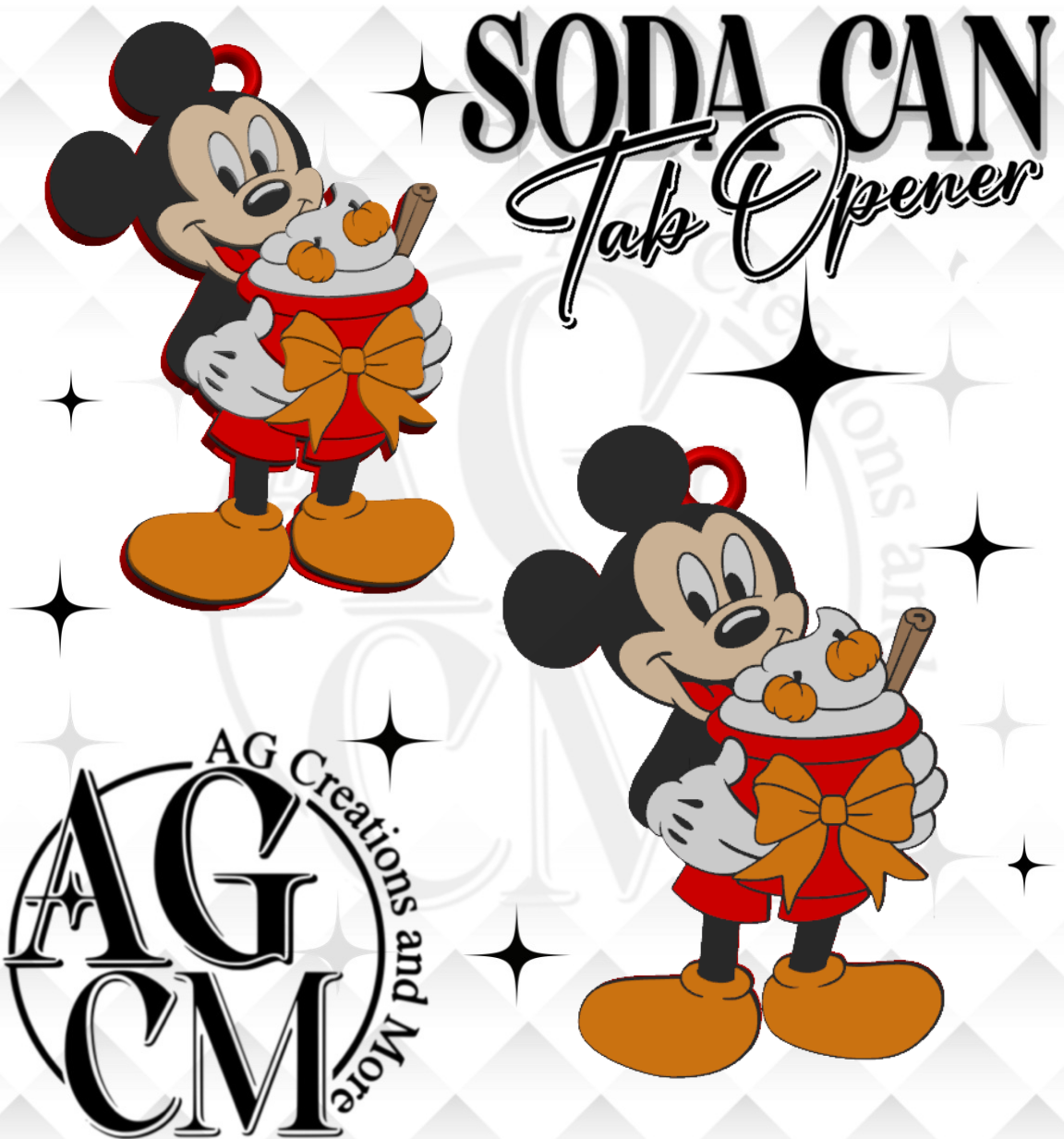 Fall Mouse Tab Opener STL 3MF File