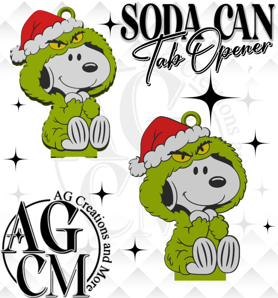 G- Christmas Pup Tab Opener (wholesale singles)