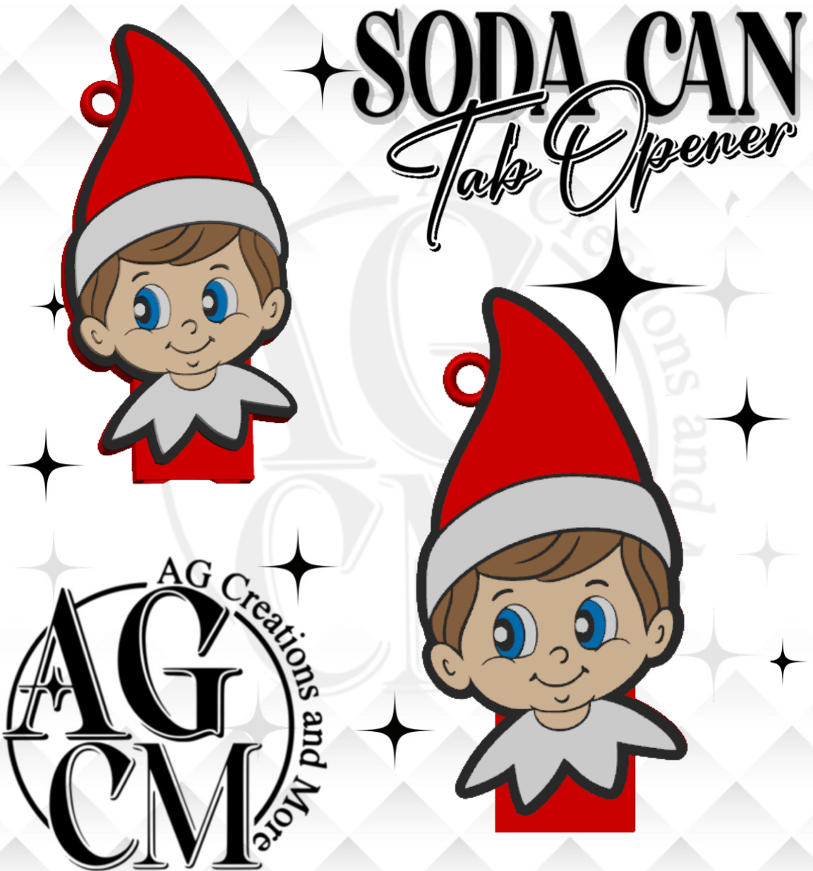 Naughty Elf Tab Opener STL 3MF File