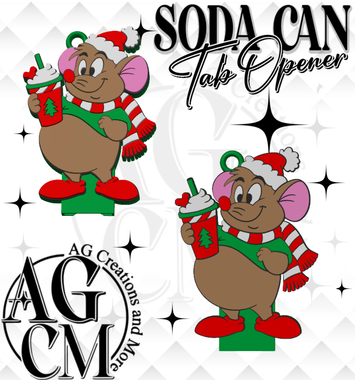 Christmas Mouse Tab Opener (wholesale singles)
