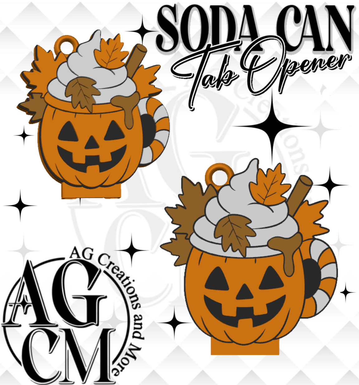 Pumpkin Spice Tab Opener STL 3MF File