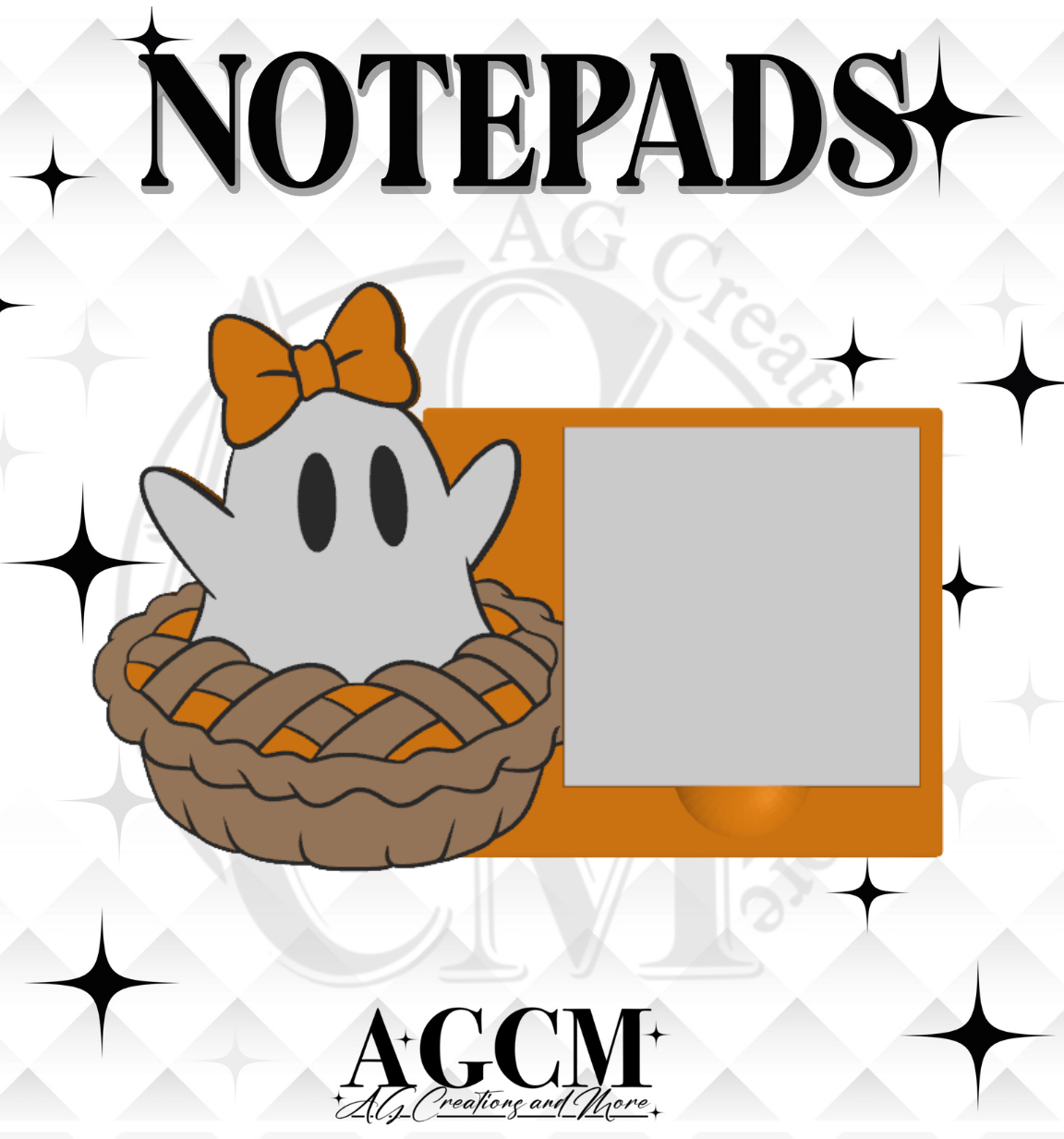 Ghost Pie 3D Sticky Notepad (wholesale)