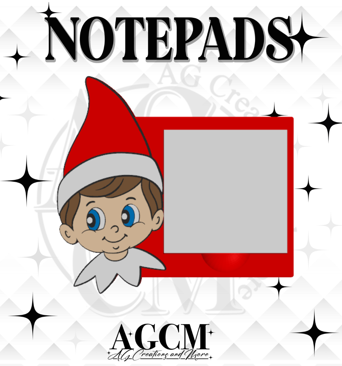 Naughty Elf 3D Sticky Notepad (wholesale)