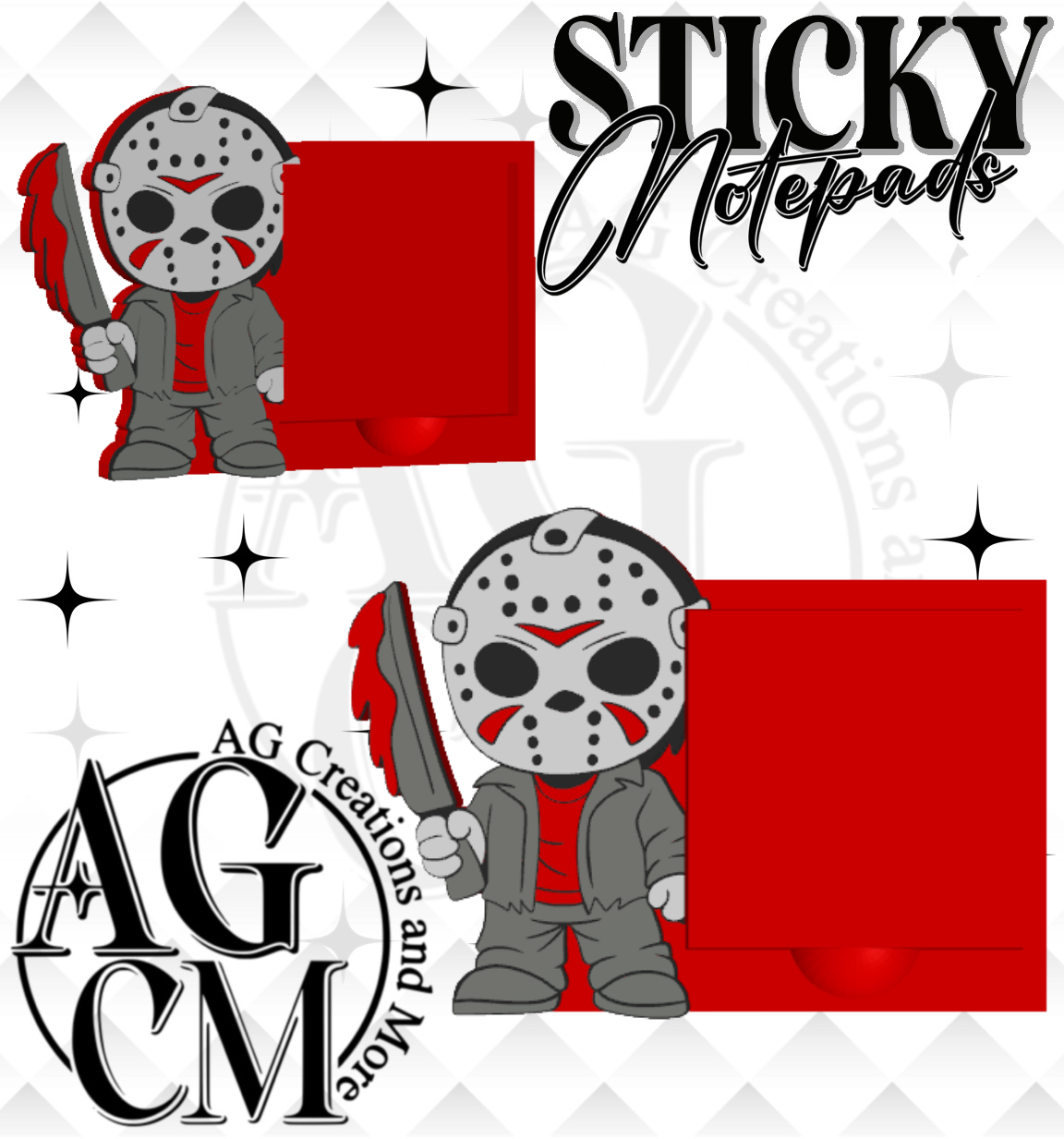 Scary Guy (Version 2) 3D Sticky Notepad (wholesale)
