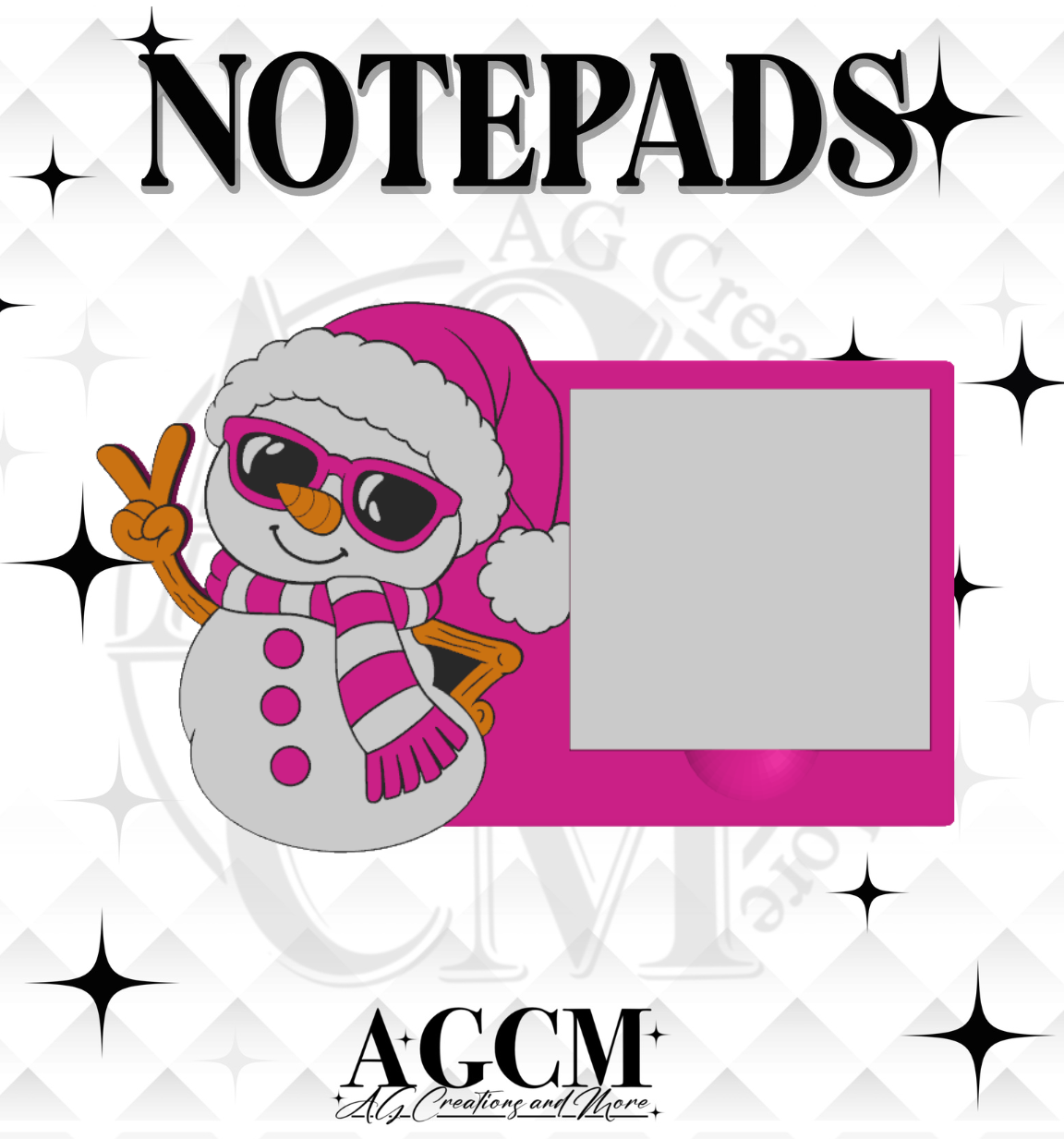 Snowman 3D Sticky Notepad (wholesale)
