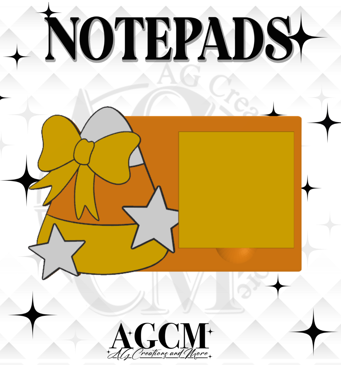 Candy Corn 3D Sticky Notepad (wholesale)