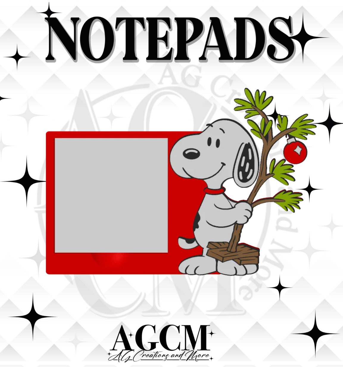 CB Christmas Pup 3D Sticky Notepad STL 3MF files