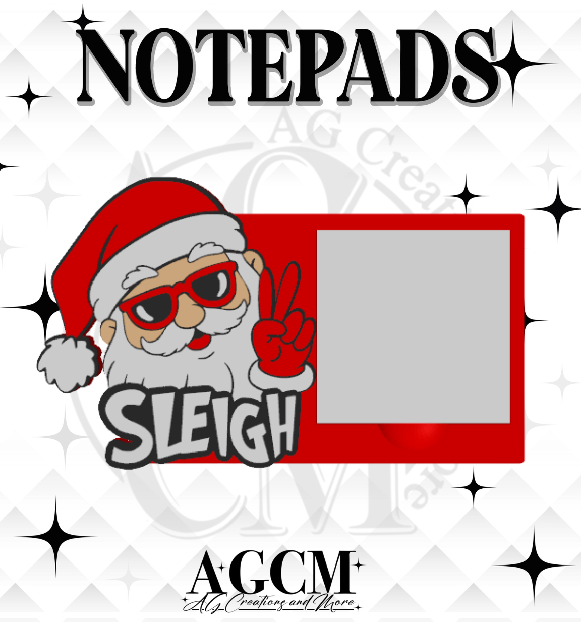 Santa Sleigh 3D Sticky Notepad (wholesale)