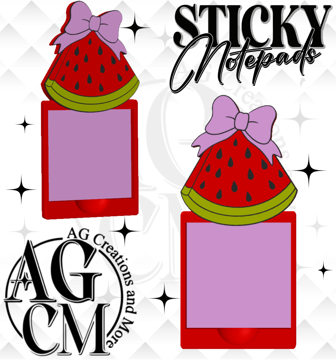 Watermelon 3D Sticky Notepad (wholesale)