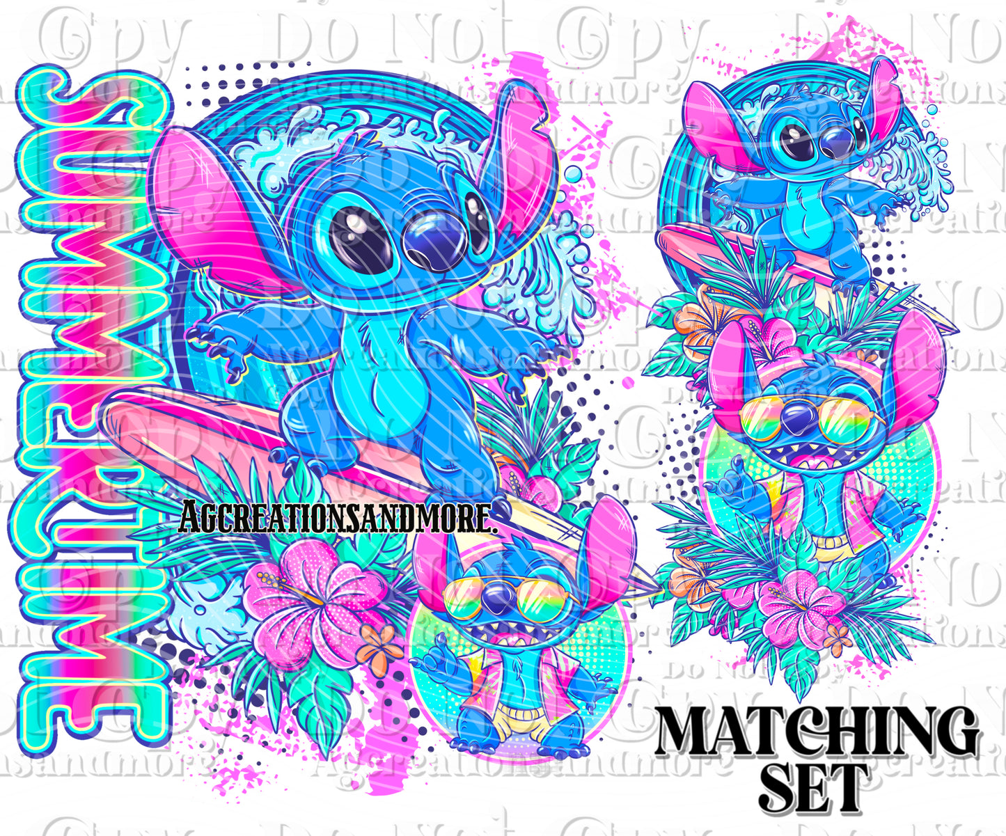 Summertime Stitch Digital Download PNG