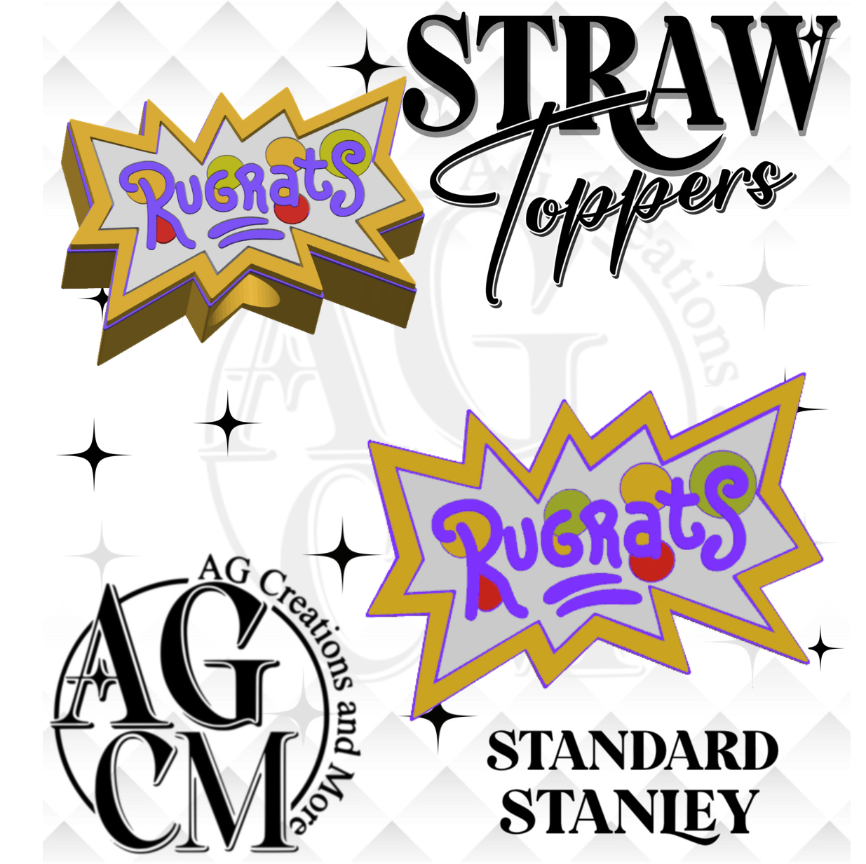 R-rats 3D Straw Topper (wholesale)