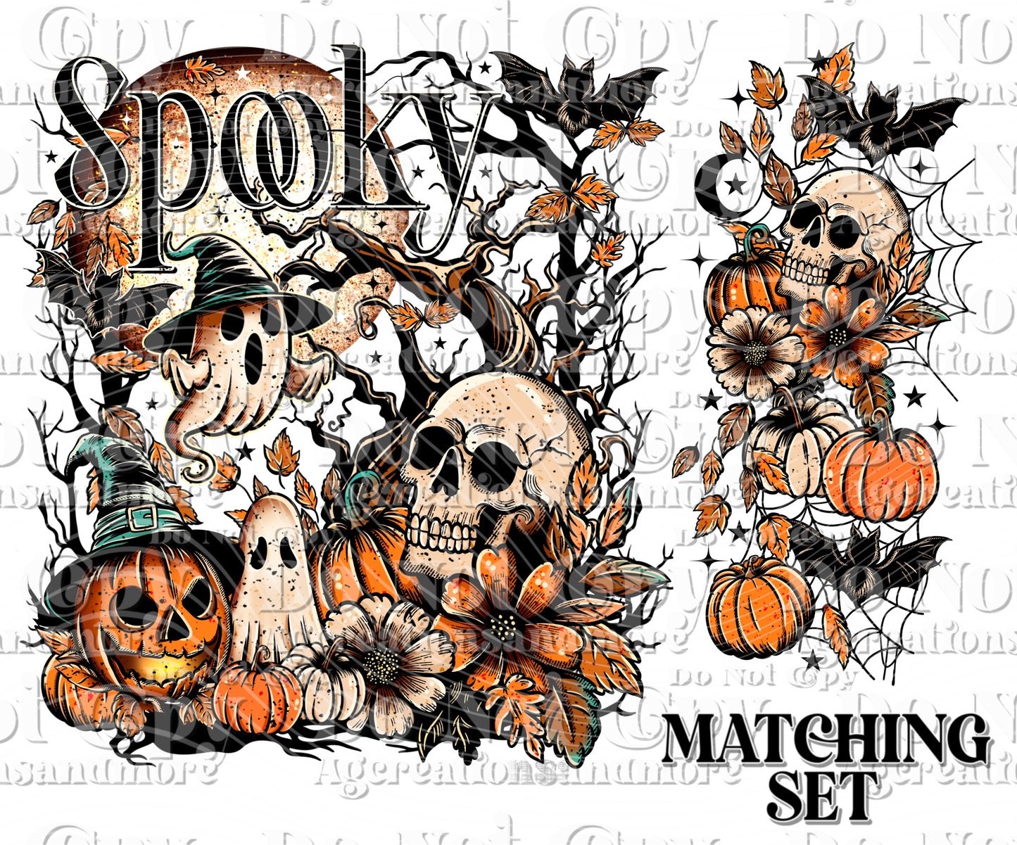 Spooky set Digital Download PNG