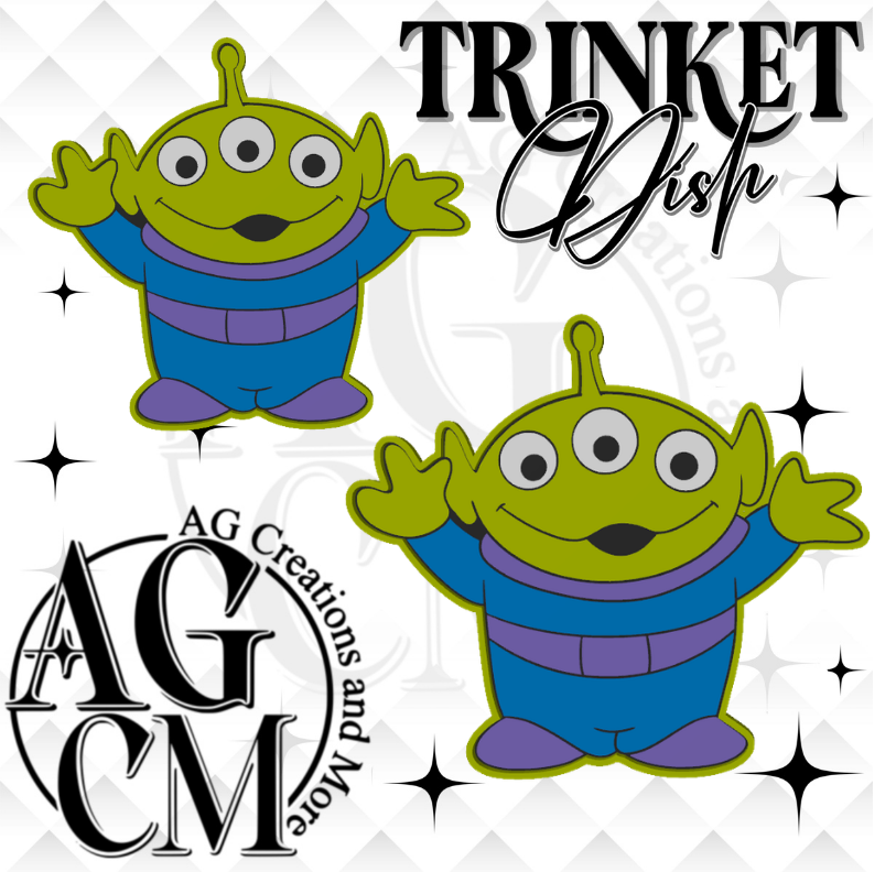 Green Alien 3D Trinket Dish (wholesale)