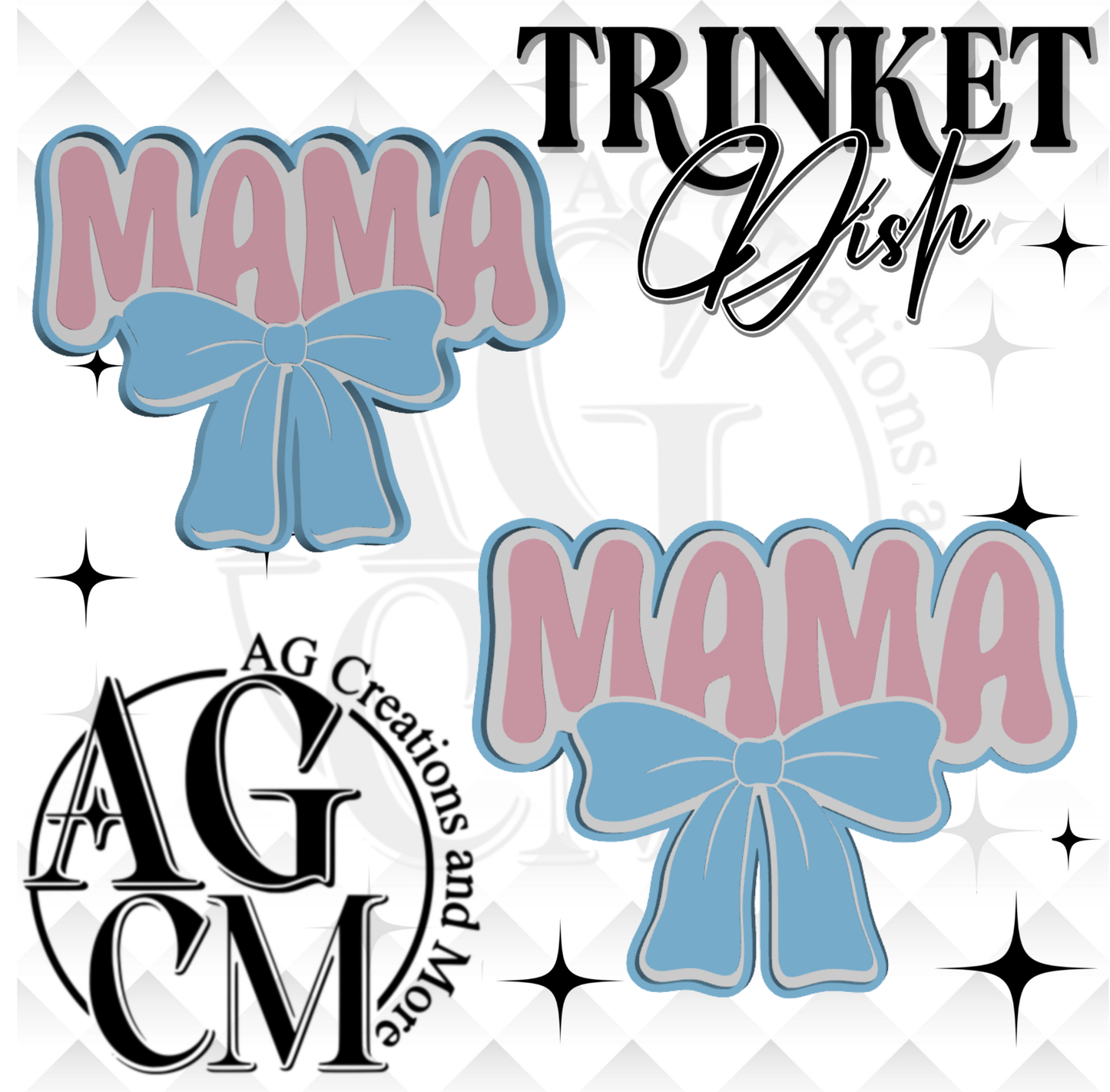 Mama Bow 3D Trinket Dish (wholesale)