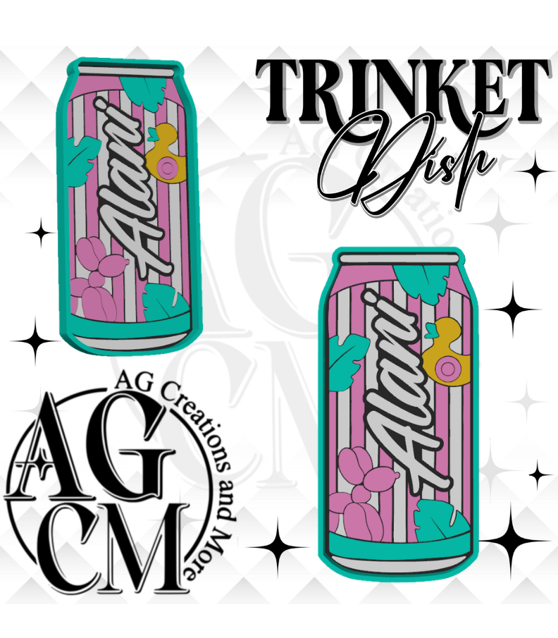 Drink 3D Trinket Dish STL/ 3Mf