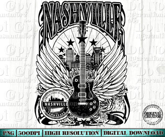 Nashville Single color Digital Download
