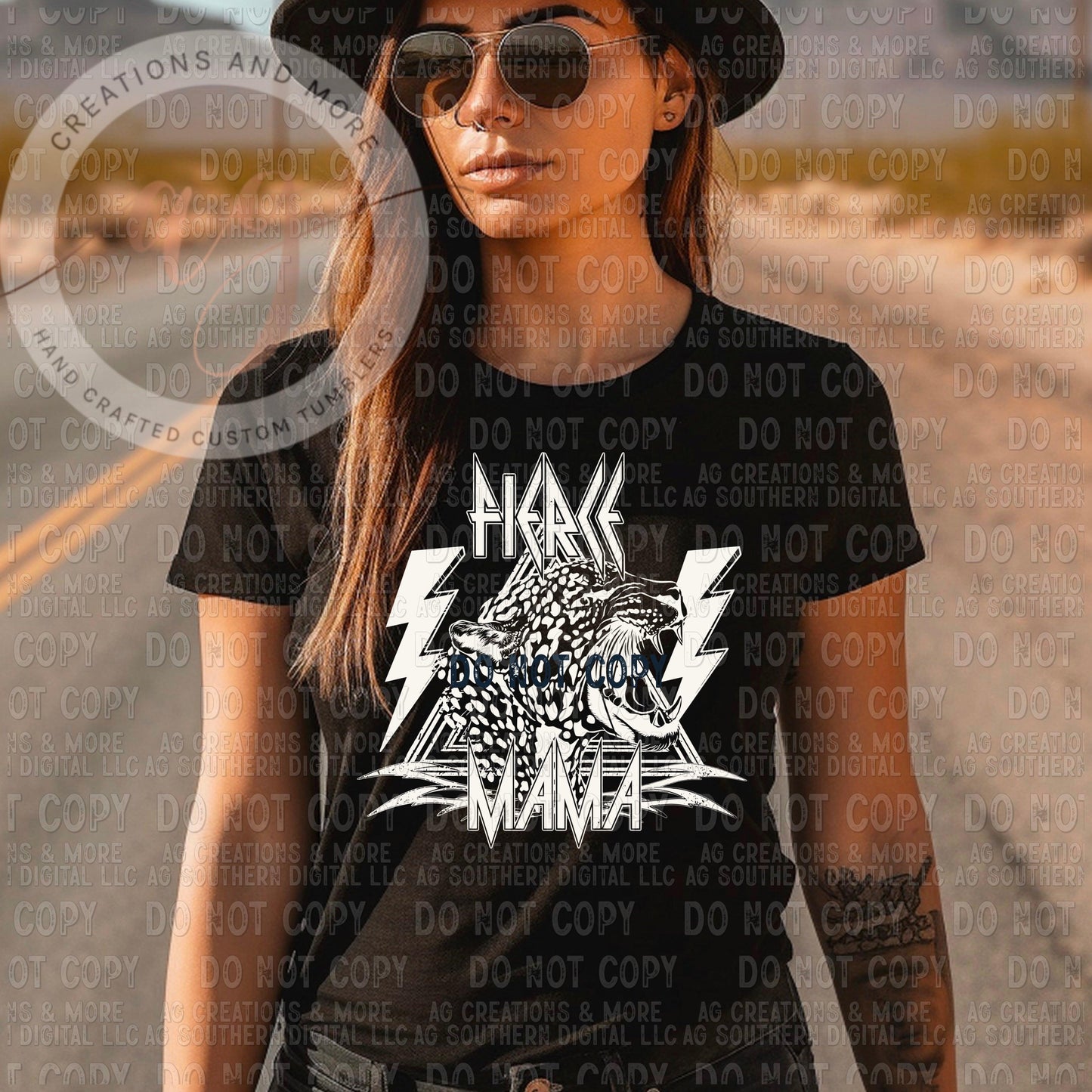 58Fierce Mama Screen Print Transfer