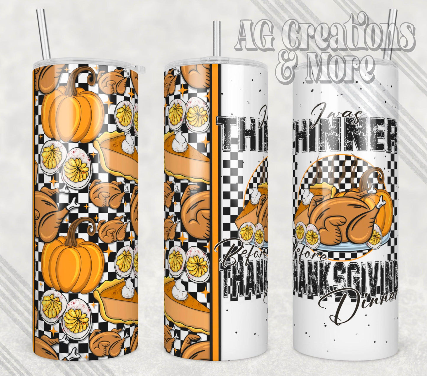 Thanksgiving Dinner Tumbler Digital File