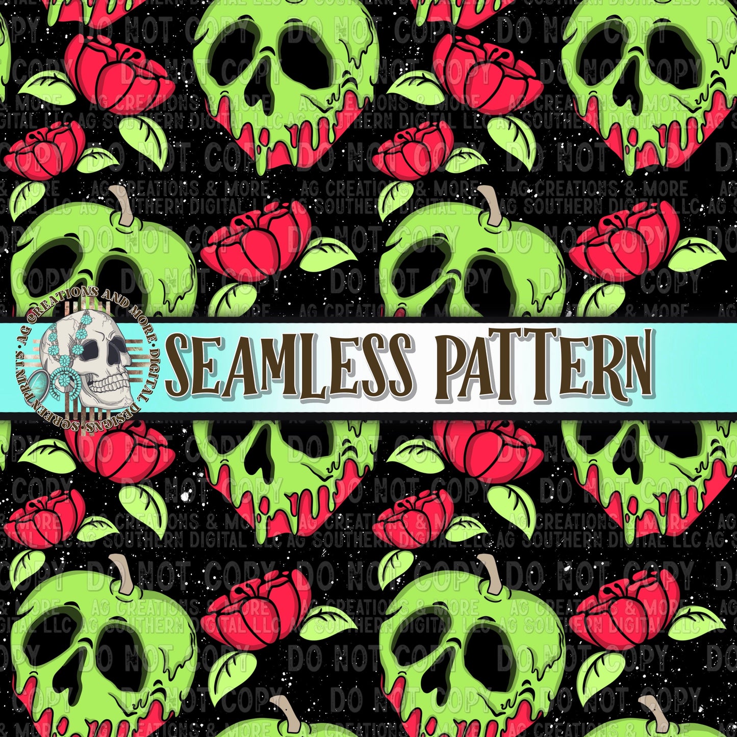 Villian Apple Seamless Pattern