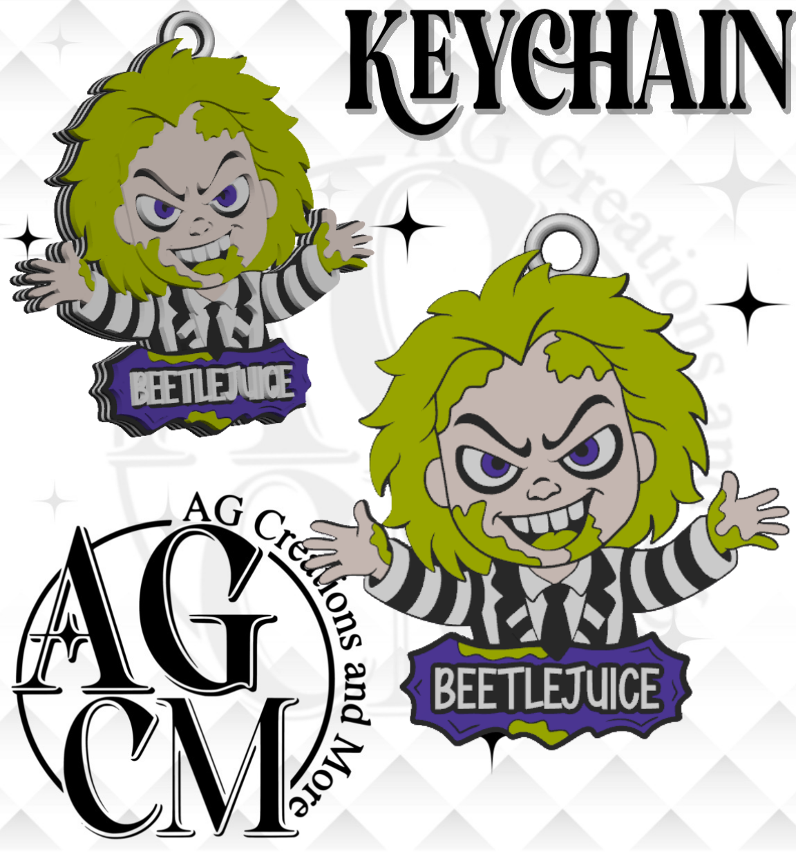 BJ 3D Keychain STL / 3MF Files