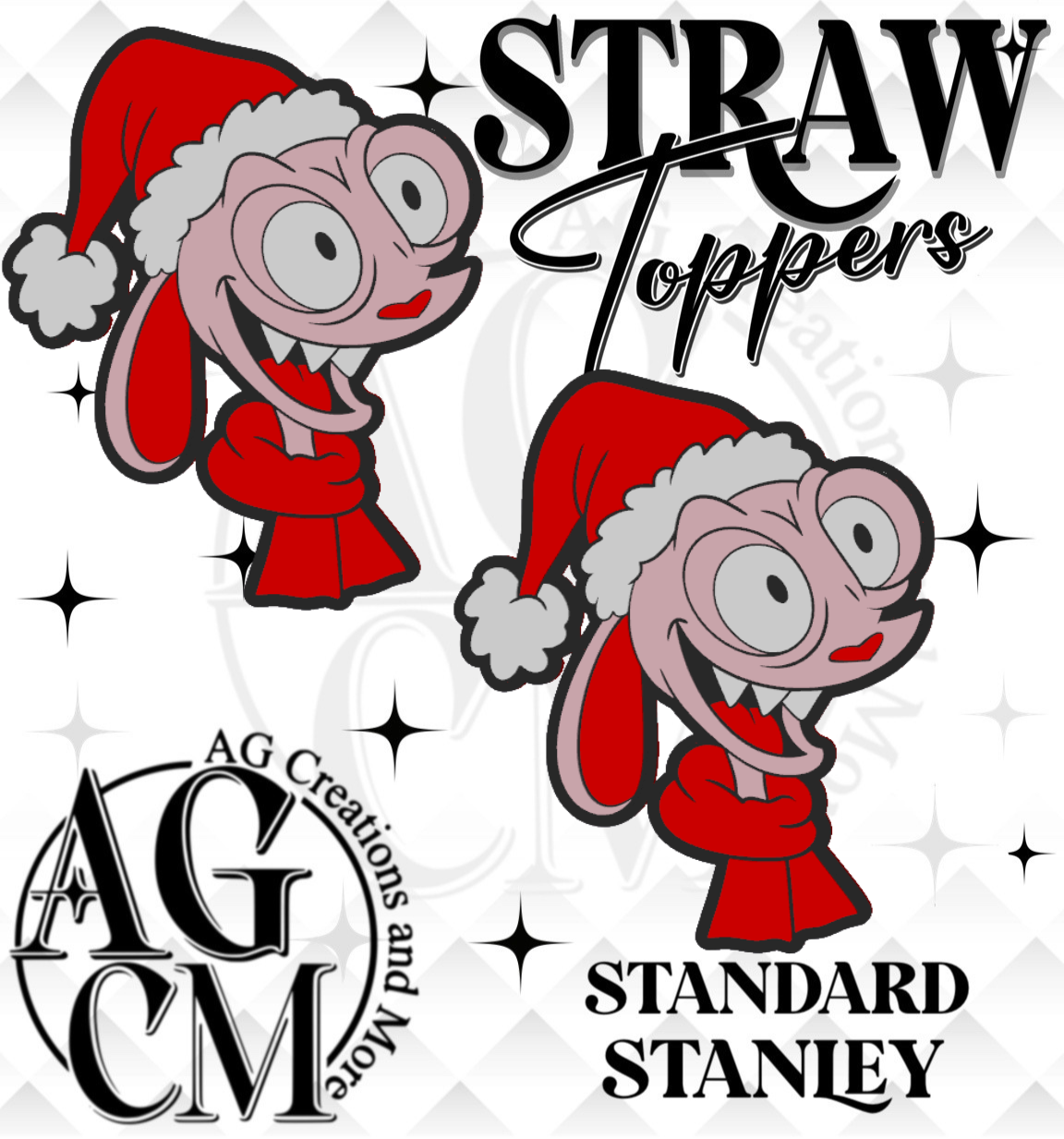 90s Silly Kitty 3D Straw Topper (wholesale)