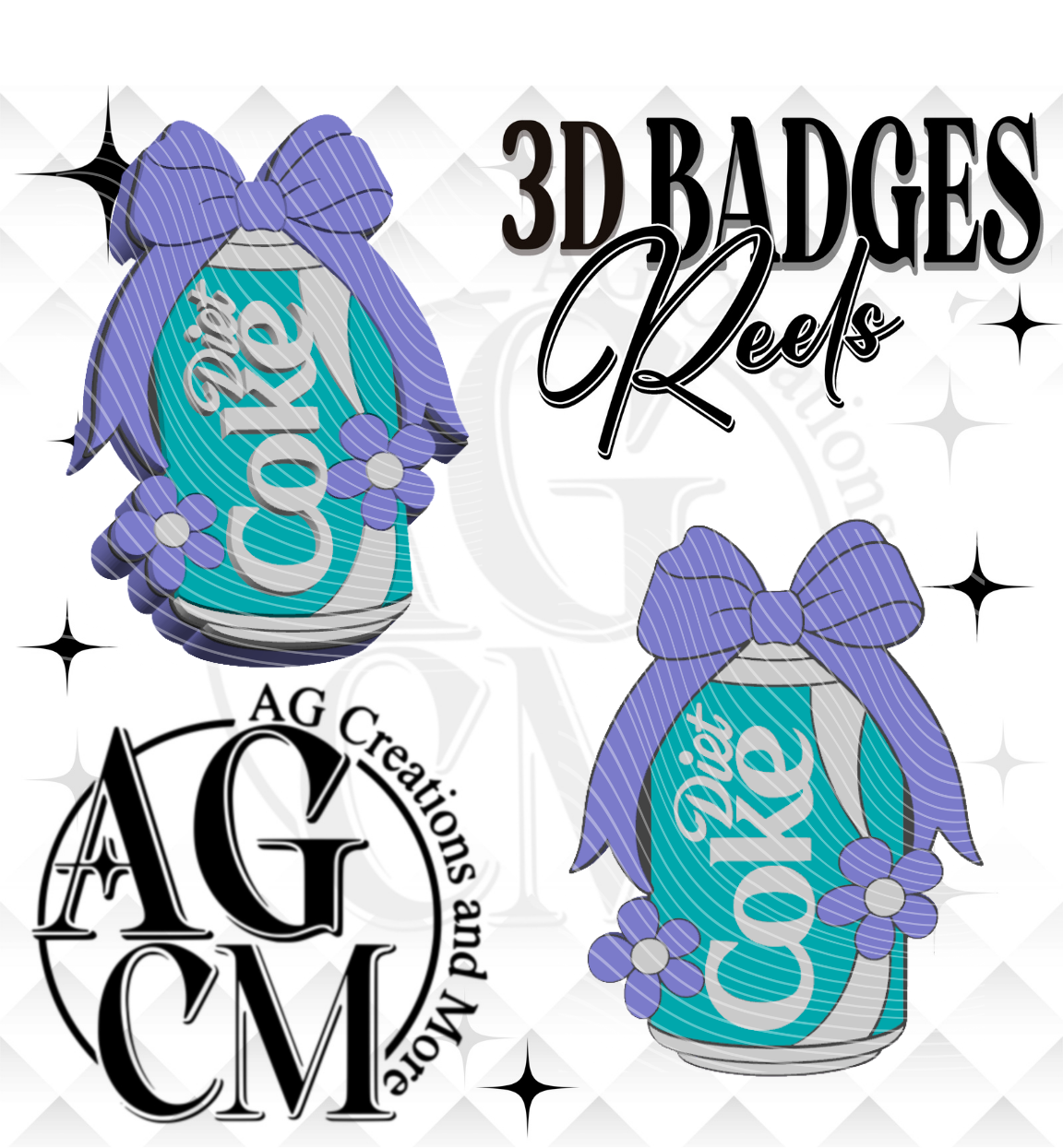 Soda Drink DC 3D Badges/ Reels (wholesale)