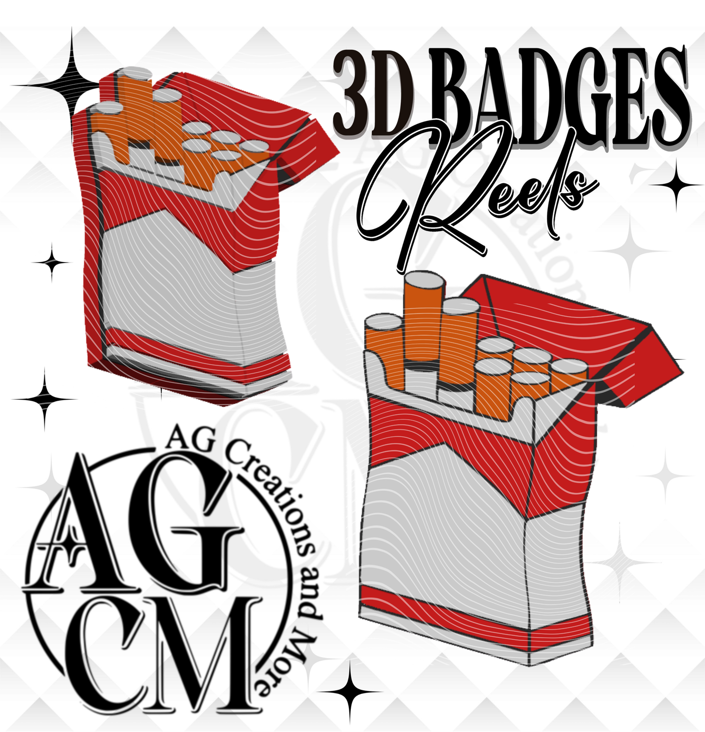 Cigs 3D Badges/ Reels 3MF File