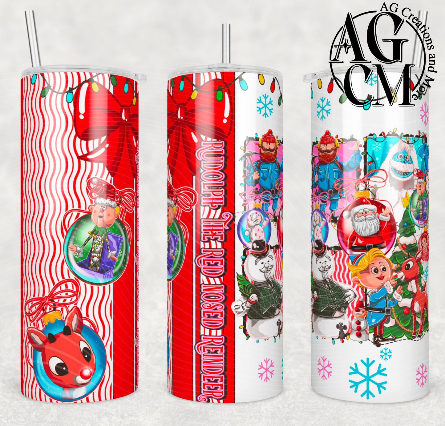 Red Nosed 20oz Tumbler Design | Instant PNG Digital File