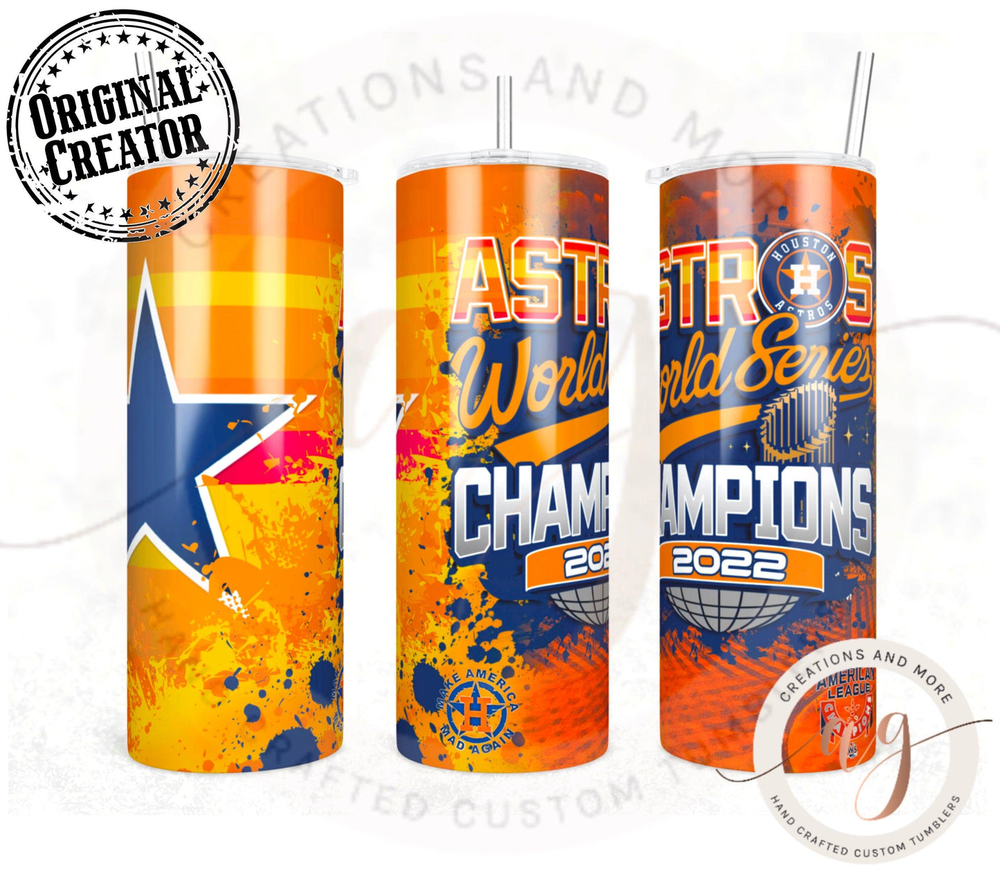 World Series Champions 2022 Tumbler Wrap PNG