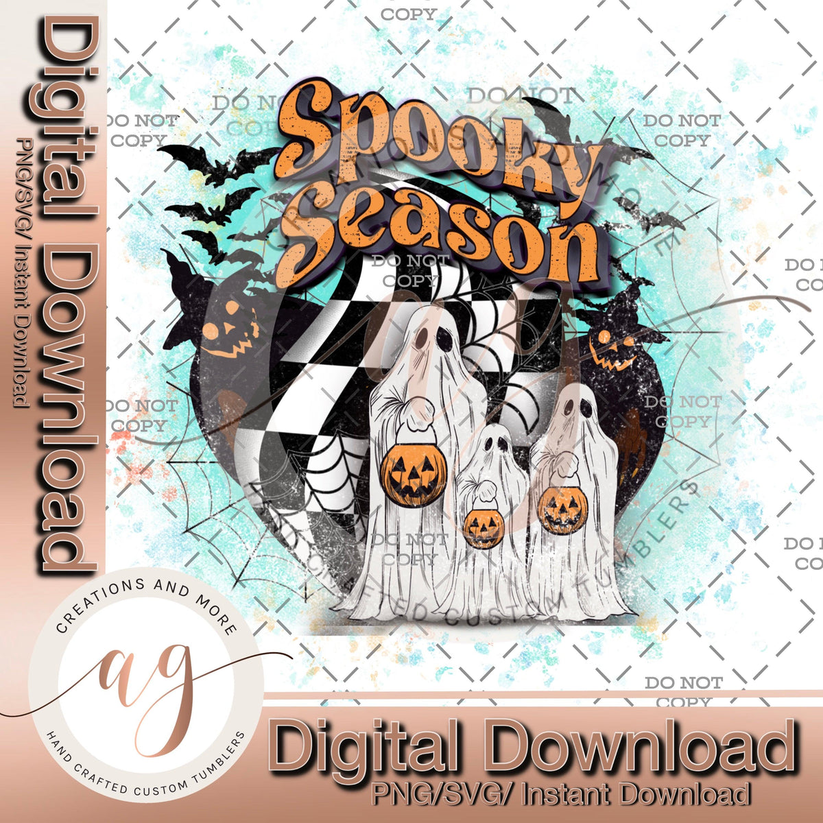 Halloween "Spooky Season" T-Shirt | Sublimation | PNG |Digital Download | Instant Download