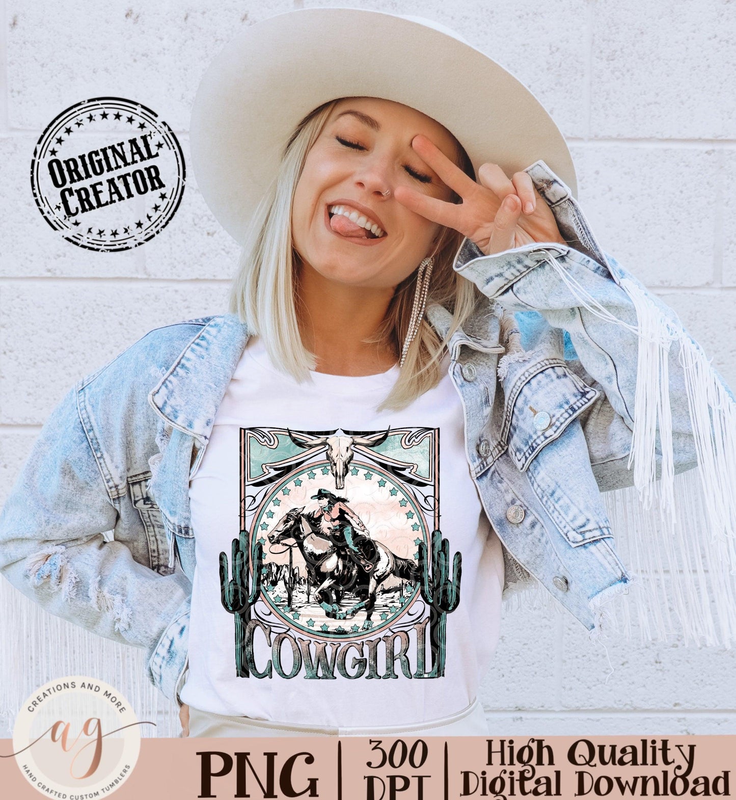 Western Cowgirl Png file