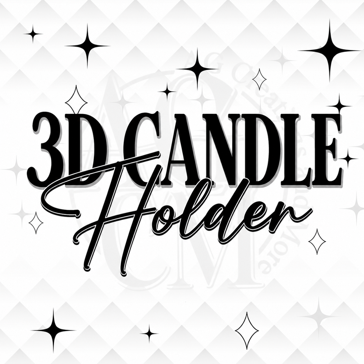 3D Candle Holders (wholesale/singles)