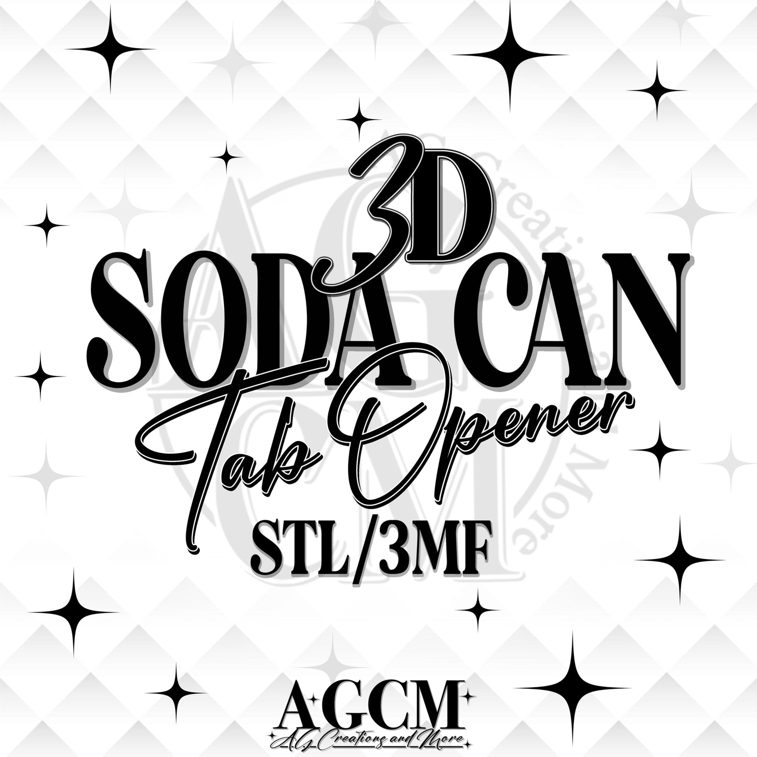 3D Soda Tab Openers STL 3MF FIles