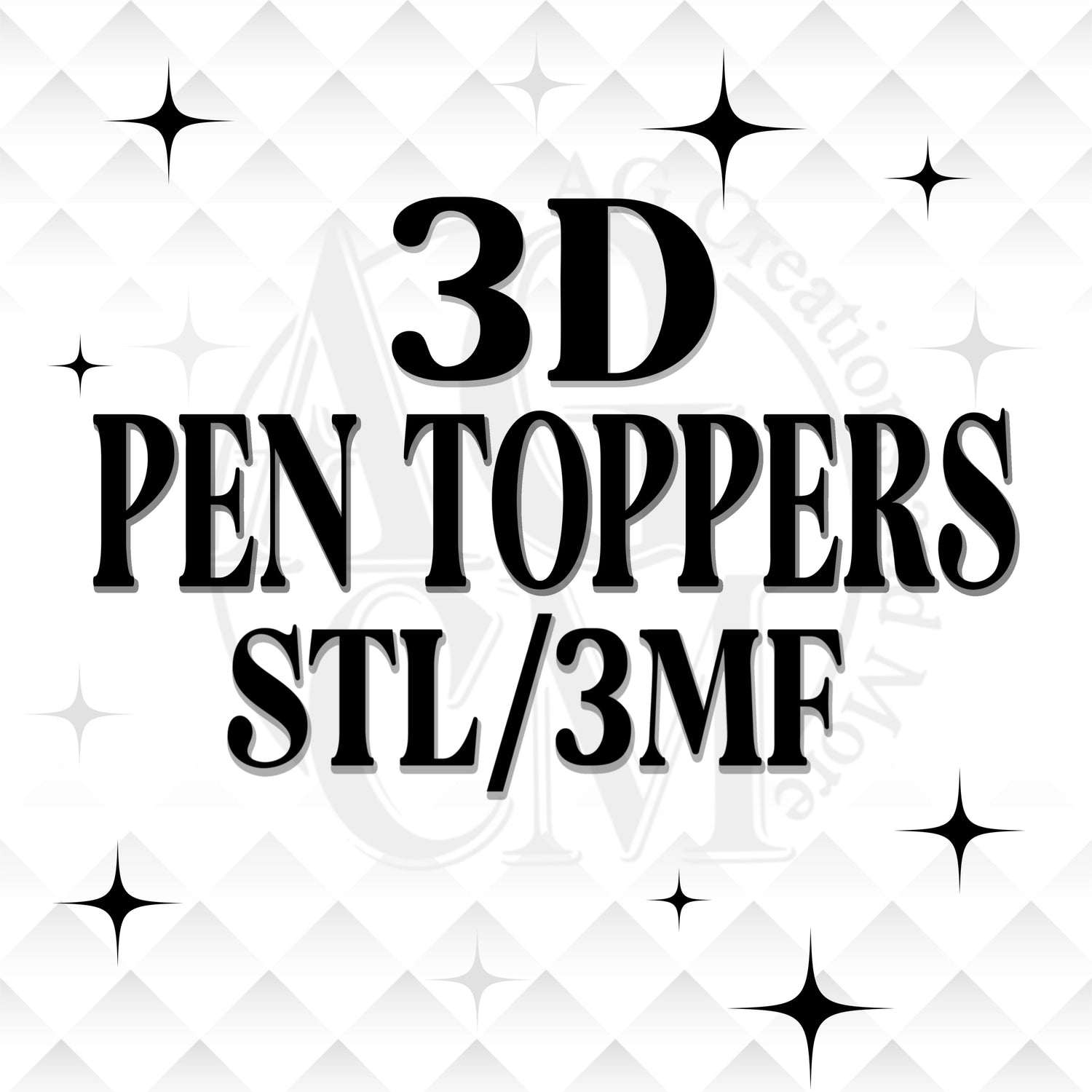 3D Pen Toppers STL 3MF