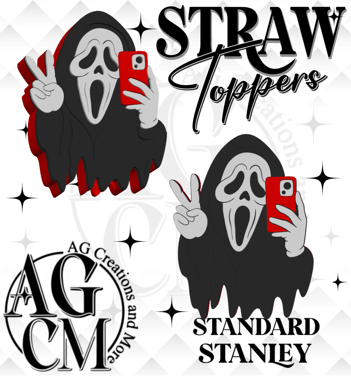 You hang up (gf) 3D Straw Topper 3MF File