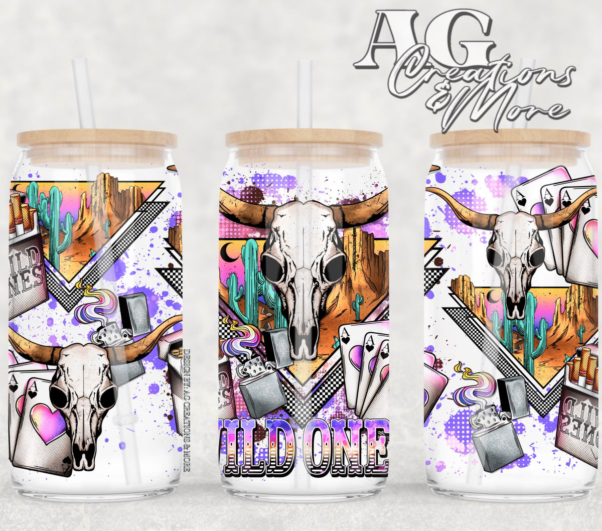 Wild ones, 16oz Glass Digital