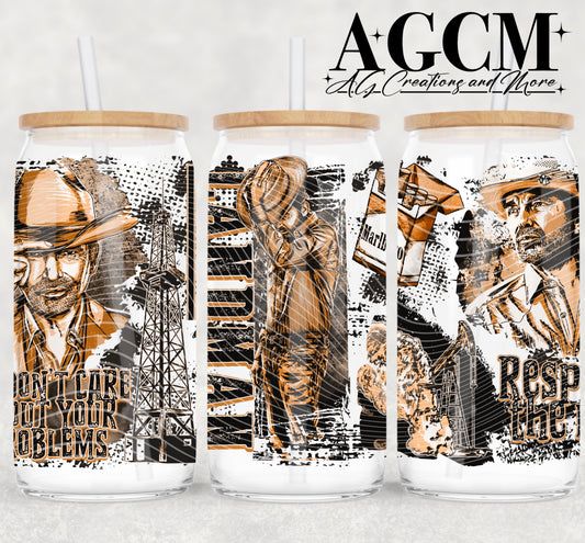 Oil Rig Land 16oz libby wrap PNG