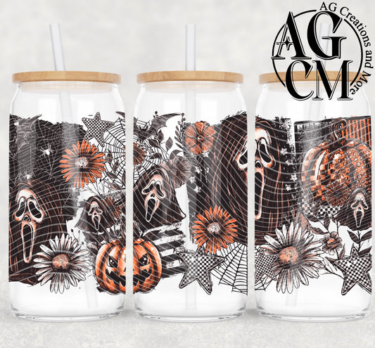 Ghost Fce 16oz libby wrap PNG