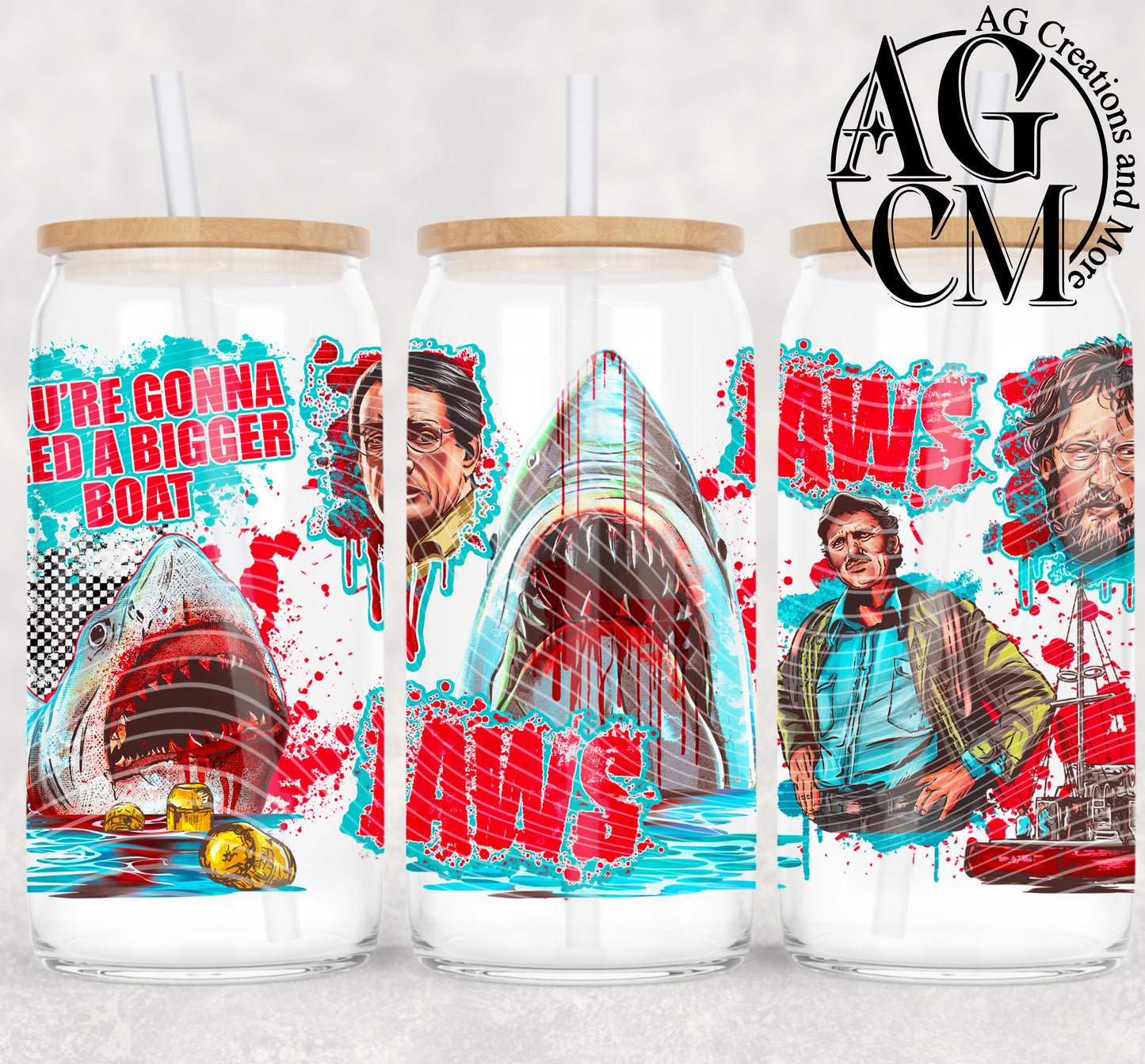 1975 Shark 16oz libby wrap PNG